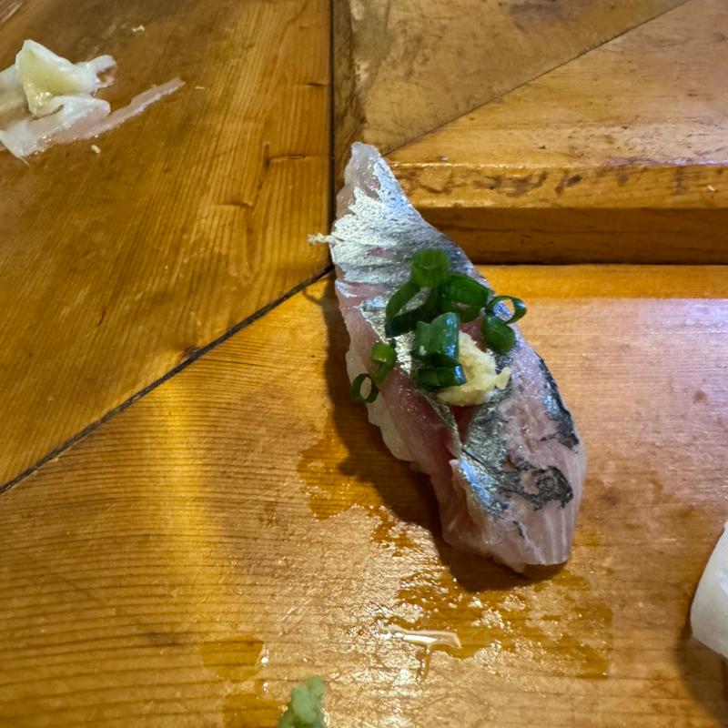 アジの握り(千成寿司 玉姓町支店 )