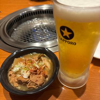 生ビールとお通し