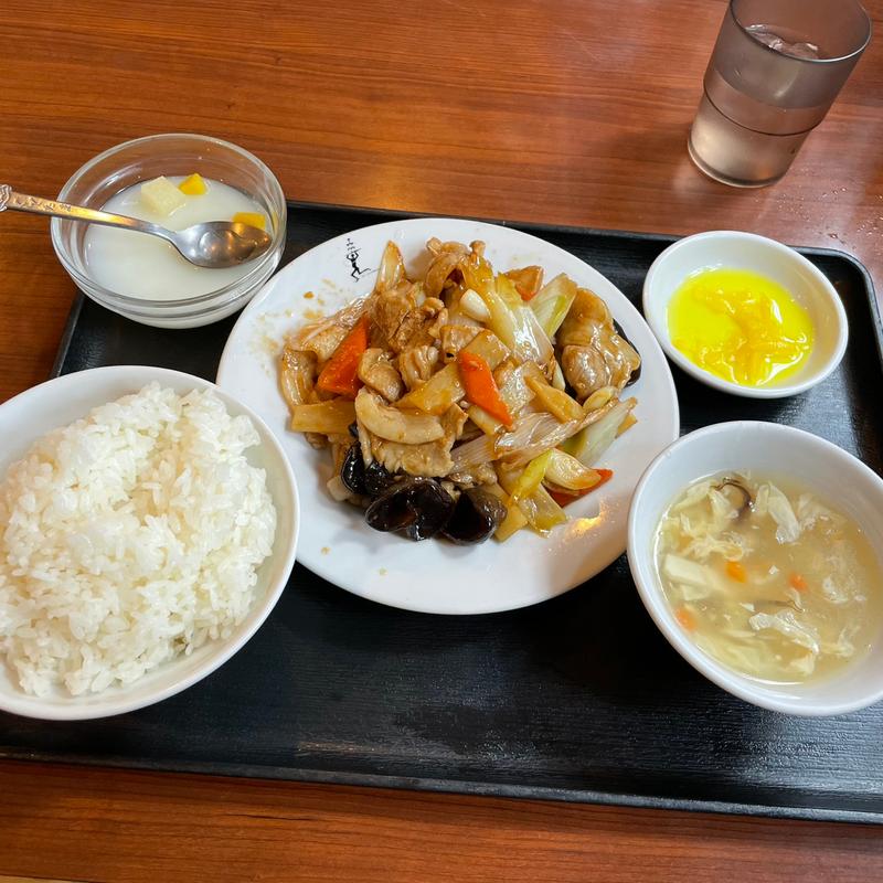 豚肉と長ネギ炒め定食(香蘭 本店)
