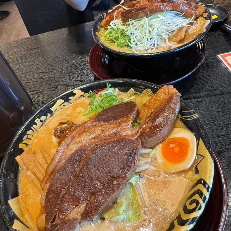 一本角煮たれ味噌らーめん(ハルピン味噌らーめん 雷蔵)