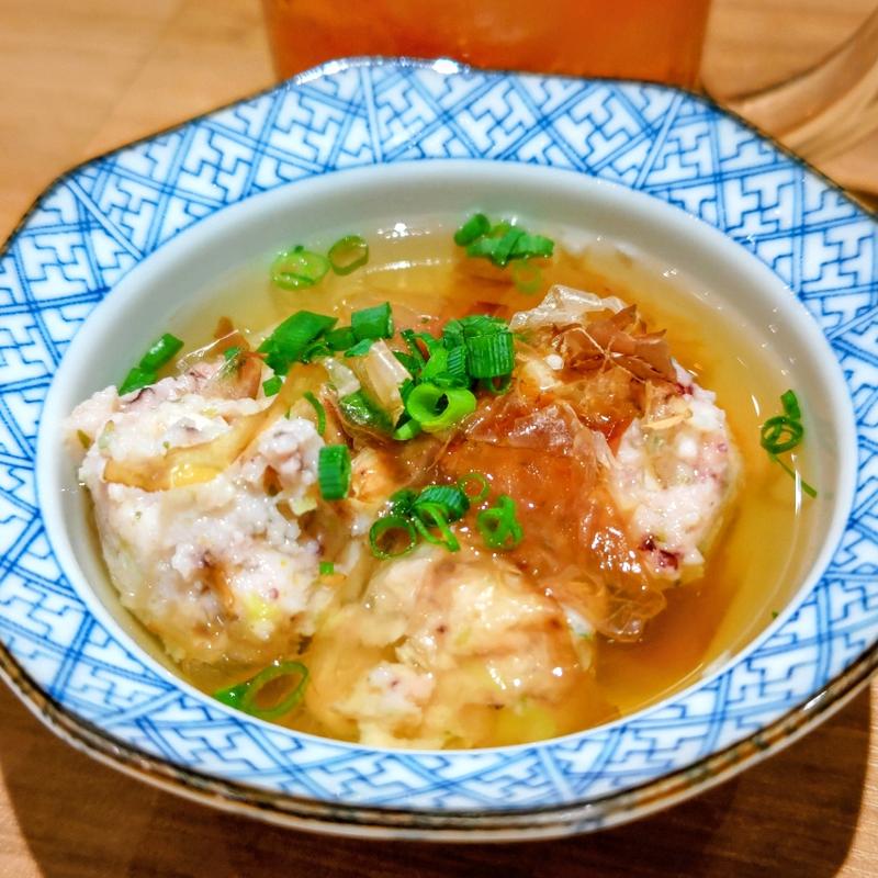 あごだし 青竹蛸つみれ(おでん屋たけし 伊勢佐木町店)