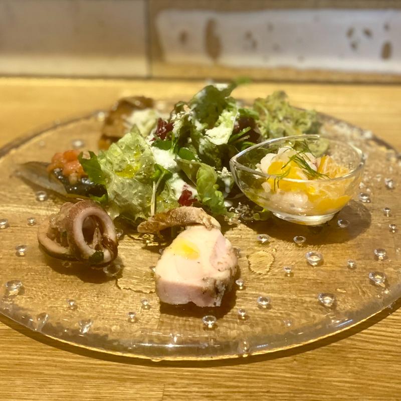 前菜3種盛り(エクローチェ)