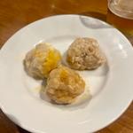 蒸しつくね三種盛り(立呑トリズキ （旧店名 ：食堂トリズキ）)