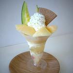 桃＆マスクメロンパフェ(フルッティア )