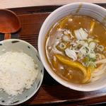 古の濃厚カレーうどんセット(武州うどんあかね&みどりダイニング)