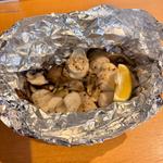 フグ白子と木の子のホイル焼き