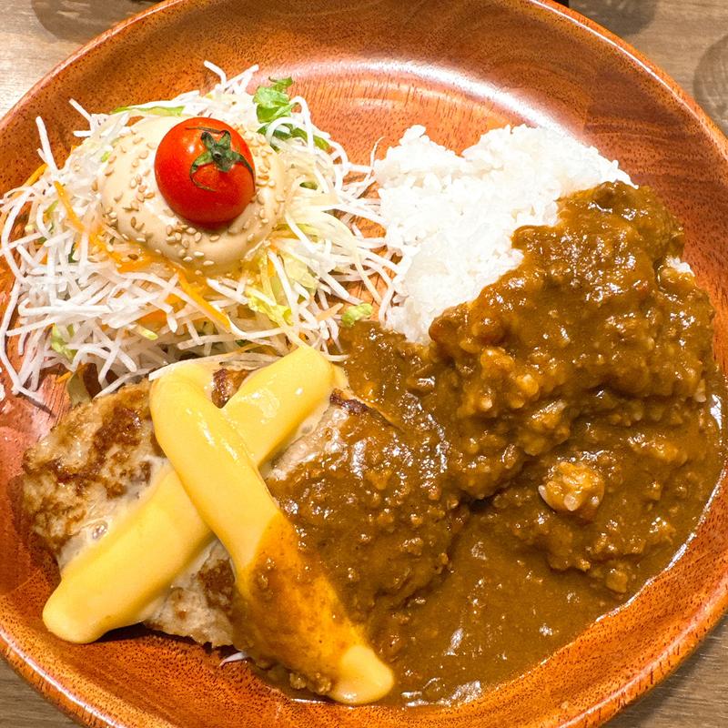 チーズカレーバーグディッシュSサイズ(びっくりドンキー 大阪狭山店)