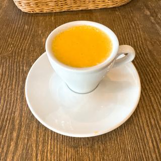 セットの安納芋冷製スープ(クチーナ シラカワ)