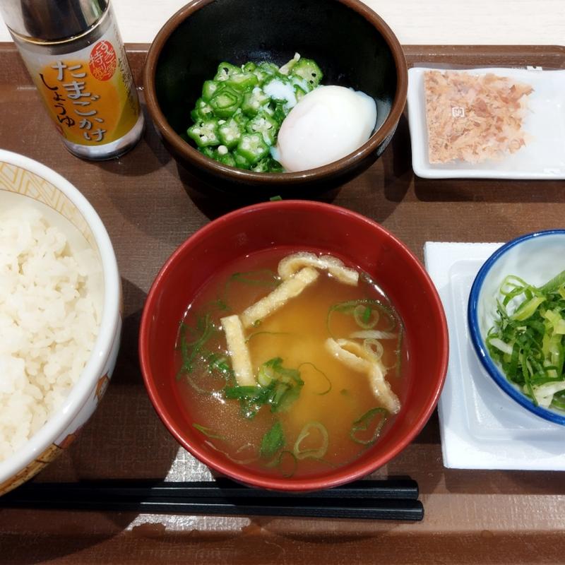 納豆まぜのっけ朝食 並(すき家 葛飾亀有一丁目店)