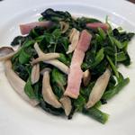 ほうれん草とベーコンのソテー