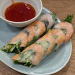 エビとハーブの生春巻き
