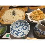 えびかき揚げざるきしめん(芭蕉庵 )