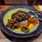 ほうれん草と牡蠣のキーマカレー(さぼてん食堂 )