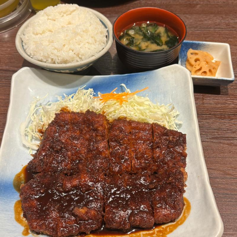 わらじとんかつ定食(みそだれ)(矢場とん 名古屋駅名鉄店 )