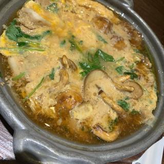 みつばと山なめこと豚肉の玉子とじ(清龍 池袋西口店)