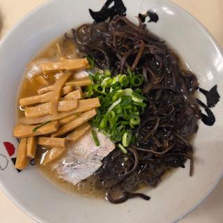 きくらげラーメン(メンマトッピング)(糸島ラーメン だぁ〜家 da-ya)