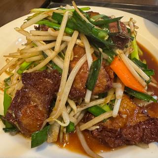 ニラレバセット(中華料理 鋼.)