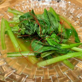 青菜炒め(餃子といえば芭莉龍（バリロン）)