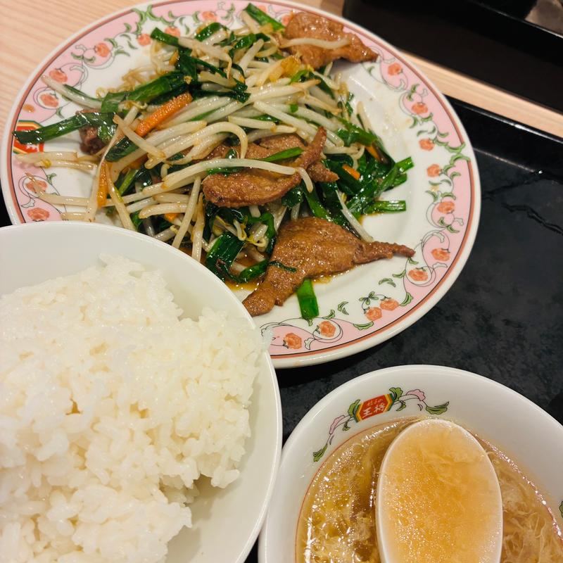 中華セット（ニラレバ炒め）(餃子の王将 上大岡京急店)