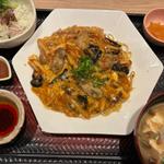 牡蠣の酸辣あんかけ焼きそば定食(大戸屋ごはん処 横浜緑園都市店)