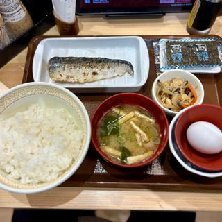 塩さばたまかけ朝食