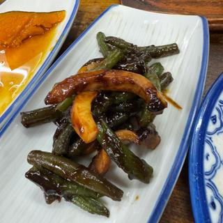 さやいんげんと竹輪の味噌炒め(喜久屋 )