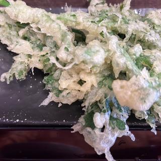 しゅんぎく天(武蔵野うどん 竹國 上野田店)