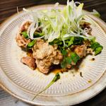 パリパリ唐揚げの鶏のネギソース (剛呑)