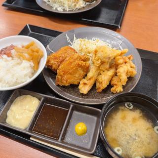 とり天 合盛り定食(からやま 寝屋川宇谷店)