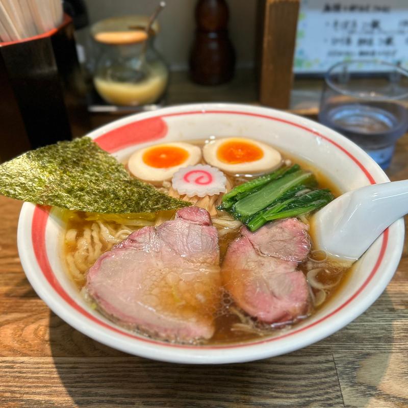 中華そば、煮玉子トッピング(麺壱　吉兆 )