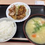 豚汁豚汁チキンネギソースと銀鶏定食(銀シャリ亭 新外店 )