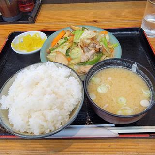 野菜みそ炒め定食(丸福)
