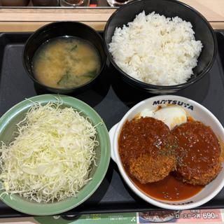 デミメンチかつ定食