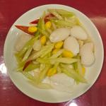 イカとユリ根･セロリの炒め(京華楼　中華街)