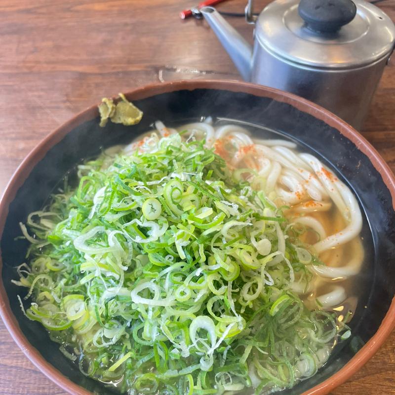 素うどん（大盛り）(牧のうどん 片江店)