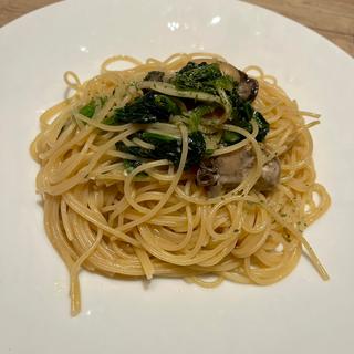 牡蠣とホウレン草のオイルパスタ(HAVANA CAFE 六本木)