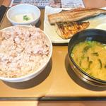 しまほっけとサバの塩焼の定食