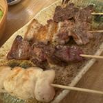 三重県産 錦爽鶏 きも串 ささみ ハツ 豚バラ(たんたん)