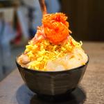 特製竹の子もんじゃ
明太子トッピング