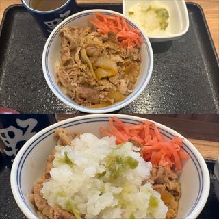 鬼おろしわさび牛丼・小