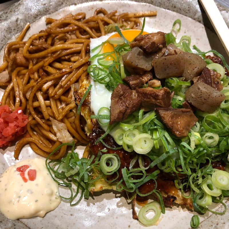 ネギお好み焼きセット(お好み焼き 鉄板焼き メッセ熊子)