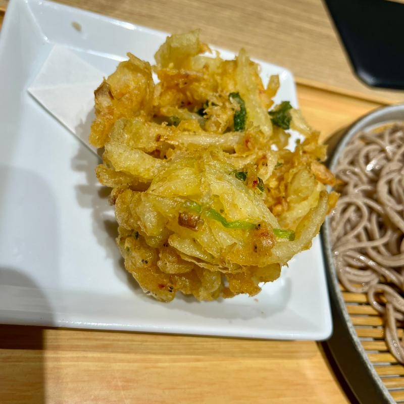 桜海老かき揚げ(二八蕎麦 六本木蕎香)