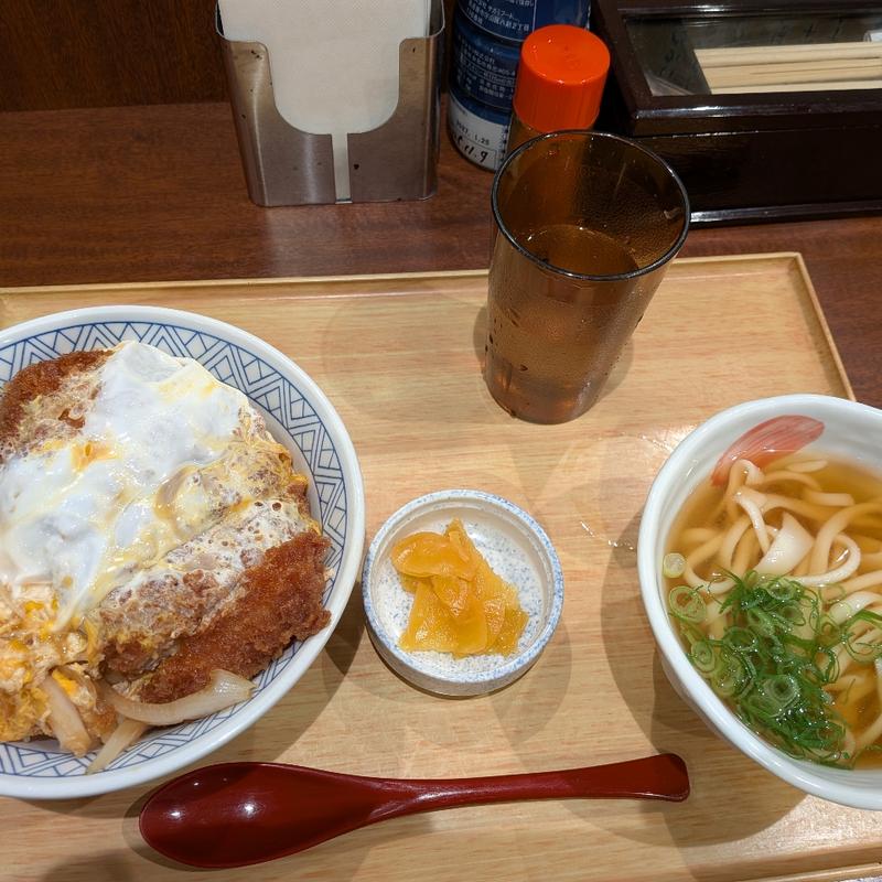 かつ丼セット(釜揚げうどん 水山 新宿 （かまあげうどん・すいざん）)