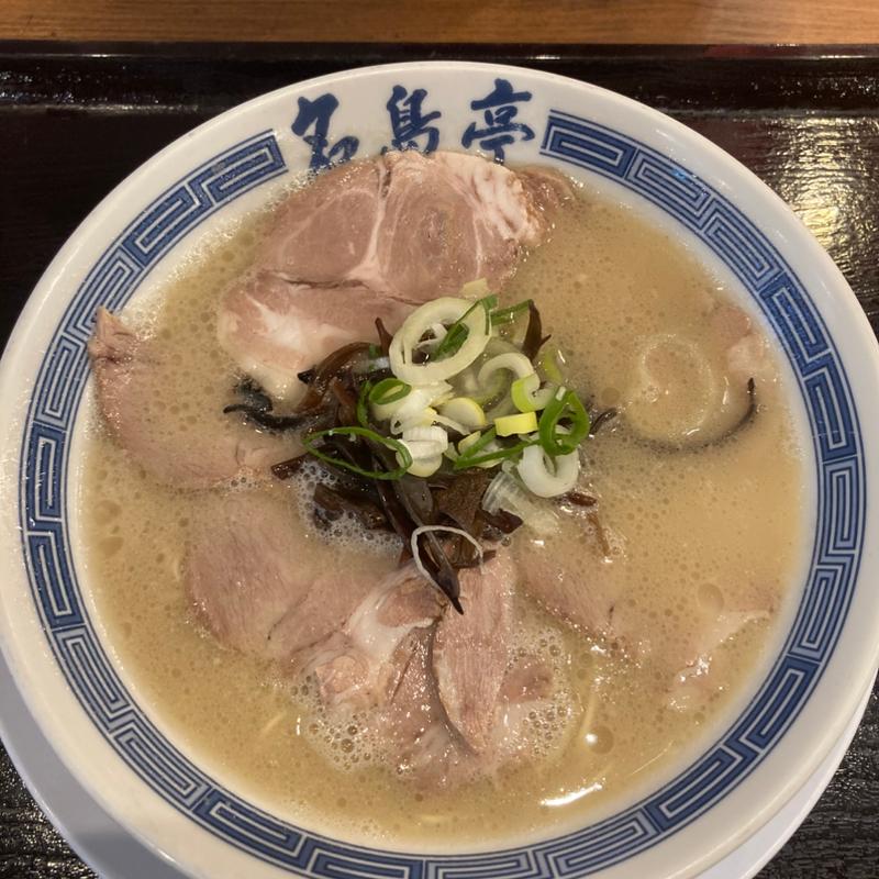 チャーシュー豚骨(名島亭 博多デイトス店)