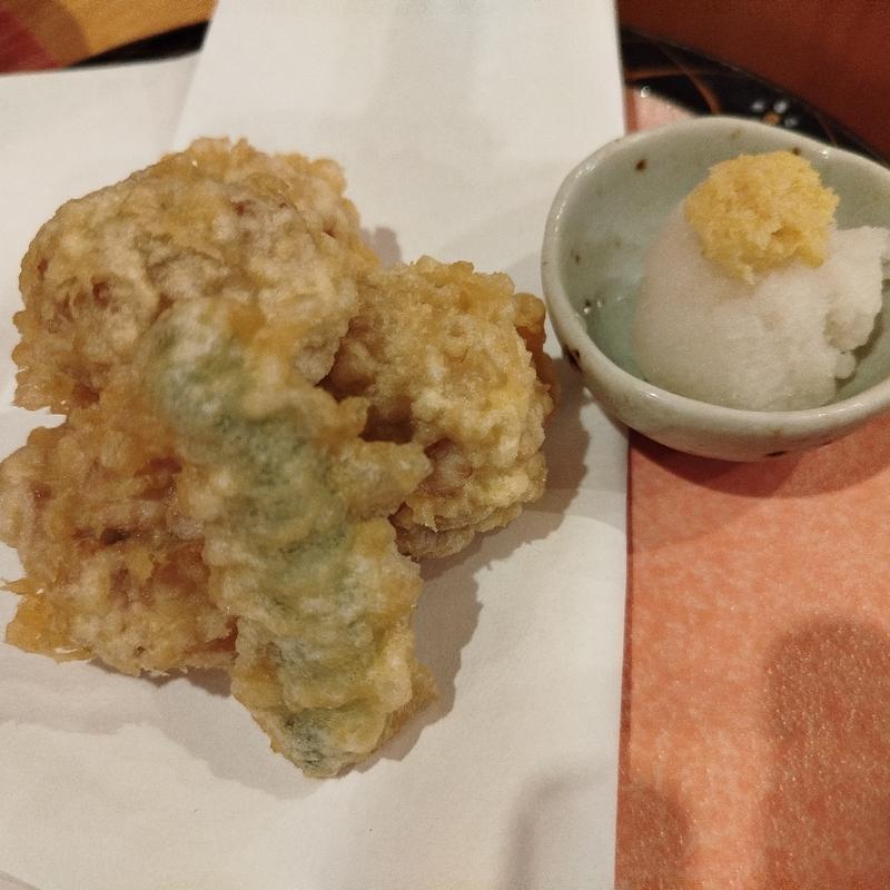 白子の天ぷら(釜飯と和食 旬)