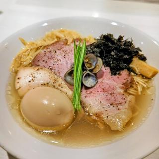 宍道湖しじみ旨みラーメン(塩)＋温味玉(淡麗拉麺 己巳 （つちのとみ）)