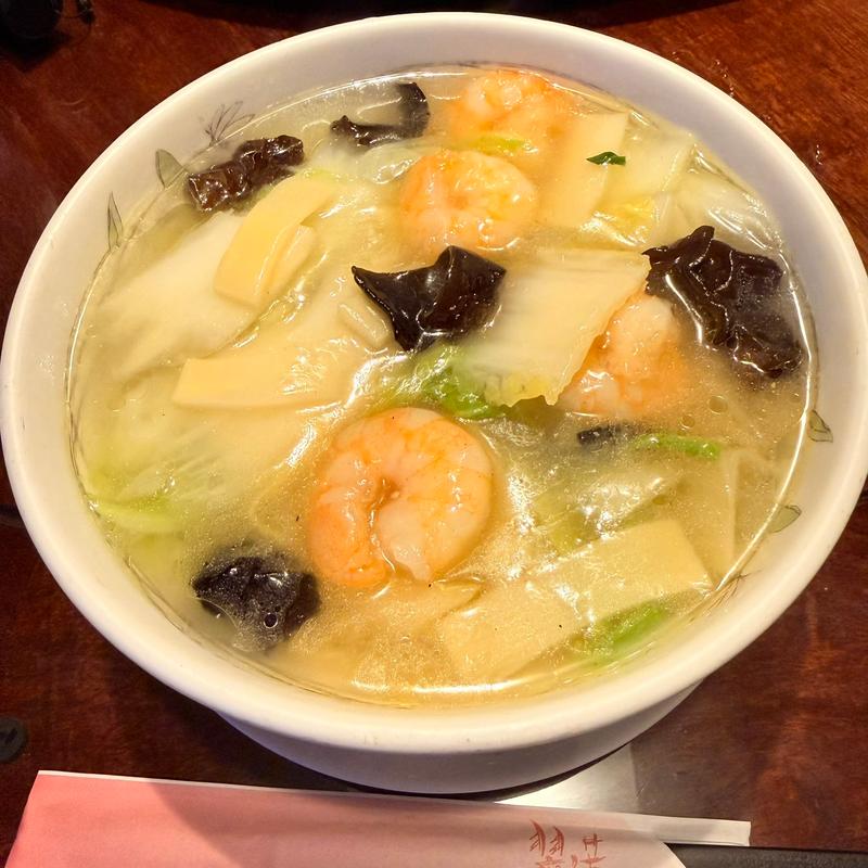 エビ汁そば(翠蓮)