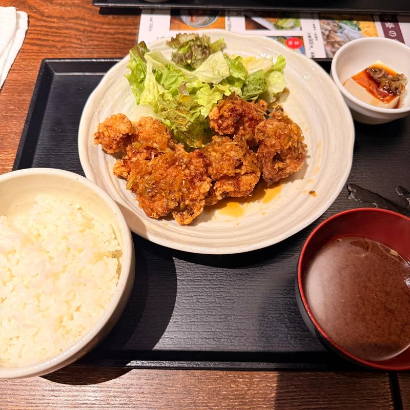 鳥の唐揚げ 油淋ソース(日本橋ぼんぼり)