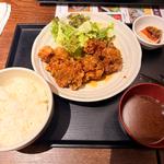 鳥の唐揚げ 油淋ソース(日本橋ぼんぼり)