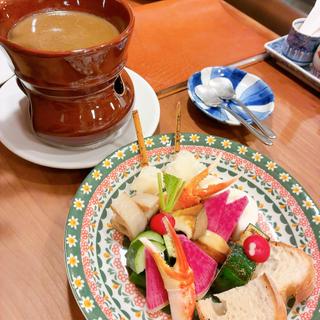 かにみそバーニャカウダ(コバヤシ料理店)